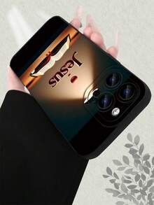 Religious Themed Design With Warm Light Transparent, High-Aesthetics New Style, Full Protection, Shockproof, Scratch-Resistant & Anti-Yellowing Compatible With IPhone 17/16/15/14/13/12/11/7, X - 黑色 - 查看 6