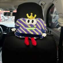 1pc-Travel Car Tissue Box Creative Cute Little Monster Car Hanging Bag Car Tissue Bag Car Hanging Tissue Rack Storage Box Car Tissue Box Organizer Storage Travel Summer