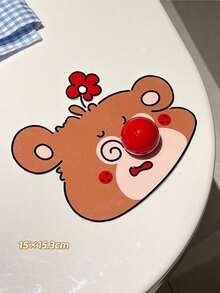 1/2pcs Cute Toilet Lid Holder, Household Toilet, Non Dirty Hand Flip Lid Holder, Toilet Collar, Handle Flip Lid Holder - Multicolor - View 7