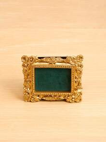 1pc Gold Vintage Embossed Ring Jewelry Tray, Elegant Home French Vintage High-End Jewelry Pearl Earrings Ring Display Stand, Suitable For Wedding Birthday Party Accessories Holder Photo Props - 彩色 - 查看 23