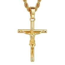European And American Hot-Selling Cross Necklace 18K Gold Plated Non-Fading Personalized High-End Cross Pendant For Men - mặt dây chuyền bạc - Xem 6