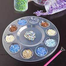 WNATN Paint Tray Palettes, Plastic White Palettes For Kids &Amp; Students,Paint Tray For Art Class,Craft DIY Or Have A Birthday Painting Party-21pcs - ColorD - 查看 3