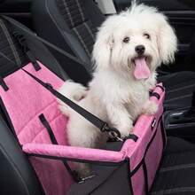 12lbs Pet Car Booster Seat, Portable Puppy/Pet Car Raised Seat With Detachable Leash And Mesh Window, Suitable For Small & Medium Dogs And Cats - Multicolor - View 2