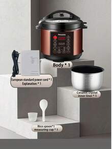 Melaide Electric Pressure Cooker Smart MultifunctionHeater Soup Porridge Rice Heating IntelligentElectric Pressure Cookers For Home Heloween Gifts Christmas Gifts - EU E Type Plug(220-240V) - View 10