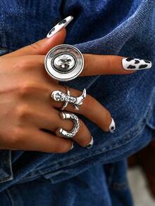 3 件套西式女牛仔帽、牛仔靴、马蹄形戒指套装