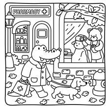 40页乡村朋友成人涂色书 - 204克厚实不透明纸 | 线条清晰，易于涂色，DIY艺术放松相册，适合作为文具、学习用品，是送给女孩、情人节、新年等节日的绝佳礼物 - Cozy Village Friends - 查看 5