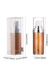 HANDAIYAN Highlighter Body Lotion, Shimmery Glow Liquid, Natural & Long-Lasting Highlighter For Beach, Pool, Singles Party, Vacation, Christmas Gift - 03 # - Xem 5