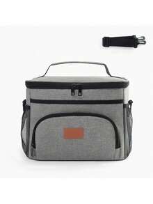 1Pc Large-Capacity Insulated Bag, Thermal Lunch Boxes, Lunch Boxes, Bento Boxes, Back To School, Portable Lunch Boxes, Large-Capacity Cooler Bags, Picnic Bags, Insulated Lunch Box Bags, Suitable For Students And Office Workers In Schools, Classrooms - Multicolor - View 12