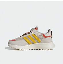 Adidas Pantofi sport casual cu velcro și topuri joase Clover Kids - Maro/Portocaliu - Vizualizare 4
