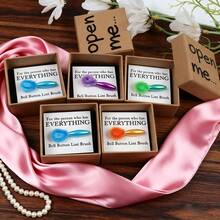 Funny Belly Button Brush Gift Box Set - 6-Color Portable Cleaner With Card, Novel Gift, Bathroom Gag Gift For Adults, Unique Home Decor For Friends And Roommates, Ideal For Stocking Stuffers And Parties - Multicolor - View 6