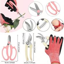 - Juego de 121 herramientas de arreglo floral para quitar espinas rosas, guantes de poda, calibre 22/26, tallo, tallo, perlas, ramillete de perlas, kit de regalo para mujeres color brillante - Color brillante - Ver 3