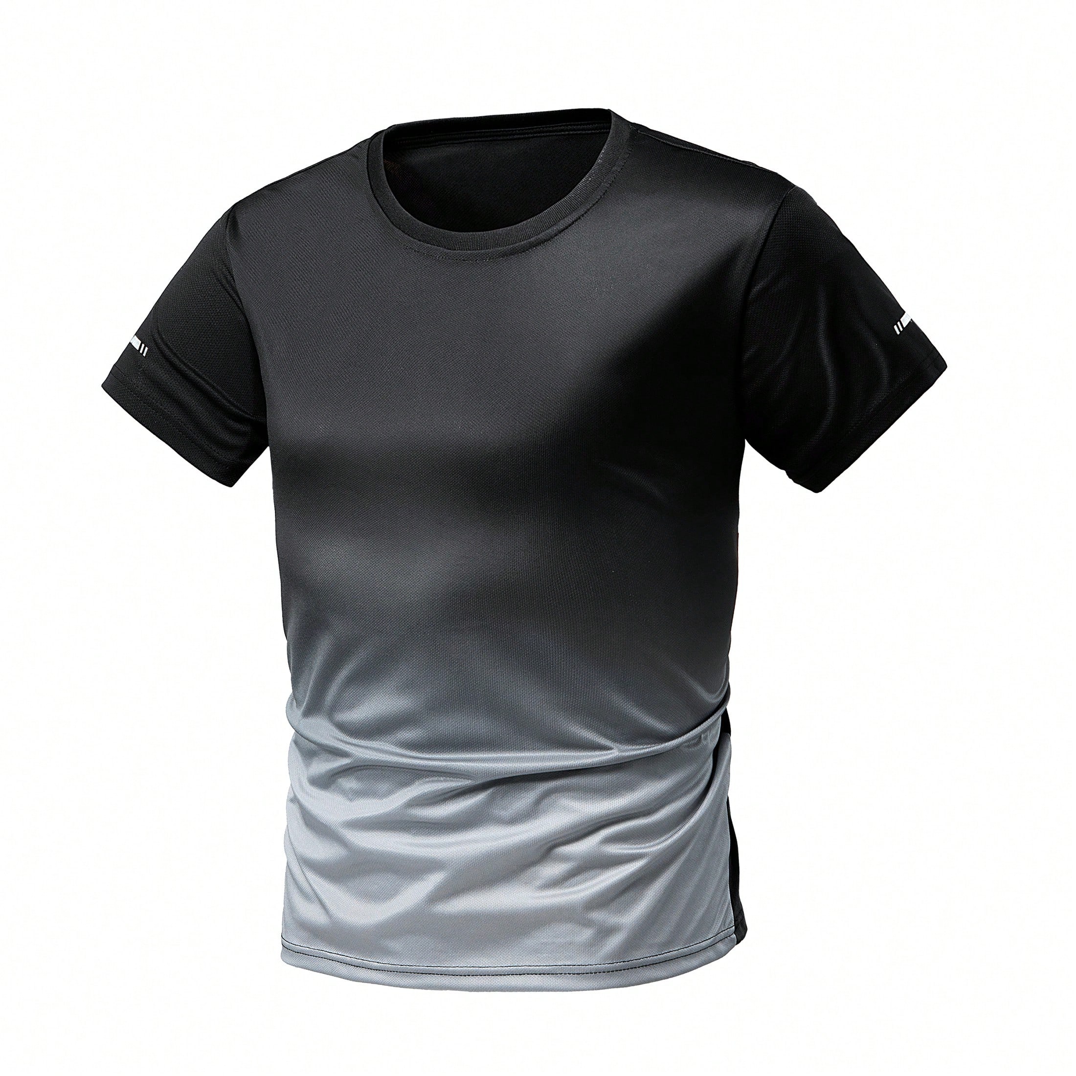Camiseta casual para hombres de talla grande, diseñada para hombres altos y grandes, transpirable y de secado rápido, adecuada para deportes al aire