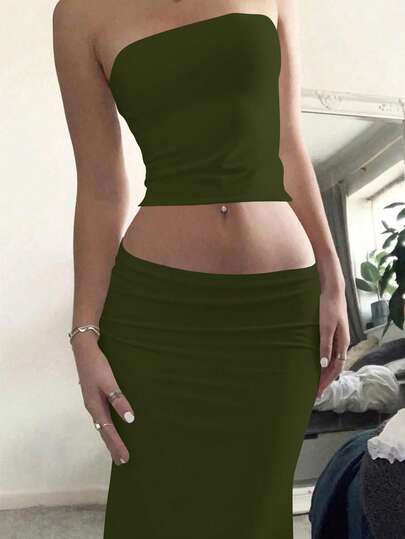 Bộ 2 món thời trang nữ dễ thương và gợi cảm, vừa vặn, thích hợp cho kỳ nghỉ hè/xuân, lễ tình nhân, tháng Ramadan, lễ hội hóa trang, đồ đi biển.