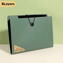 5/8/13 Camadas Pasta Arquivo A4, Pode Armazenar Provas, Papelaria de Escritório, Suprimentos de Escritório, Etc. Design de Caixa de Piano, Pasta Arquivo Multicamadas, Adequada para Documentos de Escritório, Itens de Exame Pré-Natal, Minimalista e Portátil. - Multicolorido - Visão 19