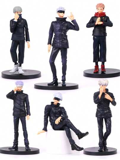 1pc Gojo, Yuji, Sukuna, Geto, Nanami, Megumi, Toge Anime Figure Model Collectible, Home Decor, Plush Doll, Car Accessory, PC Decoration, Desktop Ornament, Birthday Gift, Couple Gift, Commemorative, Theme Event, Holiday Decoration, Christmas, Halloween Gift