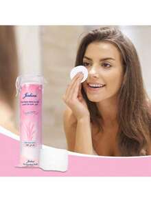 优质100%纯棉化妆棉，适用于爽肤水、卸妆和面膜 | 未漂白、无绒、超柔软 | （1片装） - 白色 - 查看 4