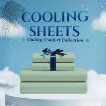 Extra Deep Pocket King Sheets - 4/6pcs Ultra Soft Breathable & Cooling Bed Sheet Set & 2 Bonus Side Pocket, Hotel Luxury, Soft Wrinkle-Free For Extra Deep Mattresses, Fitted Sheet, Flat Sheet & 2 Or 4 Pillowcases For Mattresses, Christmas Gifts - 綠色 - 查看 10
