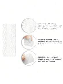 10pcs/Pack Baby Stroller Reflective Stickers, Reduce Collision Risk At Night, Applicable To Stroller Body Warning Stickers, Can Be Cut And Pasted To Fit Different Parts/Models, Suitable For Flat Surfaces - White - View 6