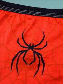 7条装男童舒适柔软透气卡通蜘蛛网印花平角内裤，幼儿/小童/大童 - 彩色 - 查看 5