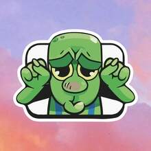 1张/3张 Clash 哥布林幽灵表情贴纸 - 防水防紫外线哑光乙烯基贴纸，趣味游戏设计，经久耐用，适用于汽车、保险杠、车窗、车门、头盔、摩托车、笔记本电脑、卡车 - 潮流游戏装饰、汽车贴纸、头盔装饰