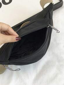 Women's Fashion Waist Bag, Shoulder Bag, Crossbody Bag, Chest Bag - Black - View 5