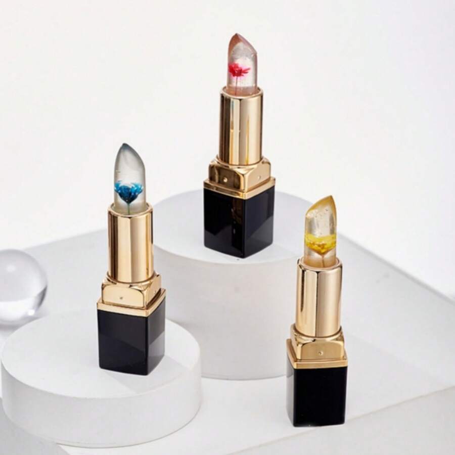 花朵变色润唇膏，保湿滋养，防冻防干裂，持久不脱色，呵护双唇 - 彩色 - 查看 1