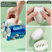 1pc Reusable Lint Roller Brush: Strong Adhesion Portable Pet Hair Remover For Clothes, Furniture & Home Use – Efficiently Cleans Lint, Dust, Hair On Garments/Couches - 綠色 - 查看 6