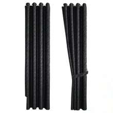 cortinas de tela Color Negra de alta durabilidad de 140cm*225cm - Negro - Ver 1