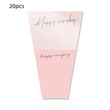 10/20pcs Kraft Paper Flower Packaging Bags, Bouquet Sleeve Bags, Suitable For DIY Wedding, Birthday, Valentine's Day Gifts
