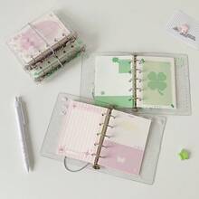 Binders - Pink Heart-shaped Notebook (includes 60 Sheets Of Paper Insert) - View 3