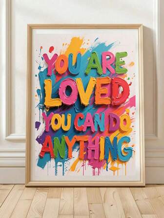 미니멀리스트 스타일, 실내 가정 장식, 방수 및 방유, 프레임리스 벽 예술, 예술적 타이포그래피, 문학적 분위기