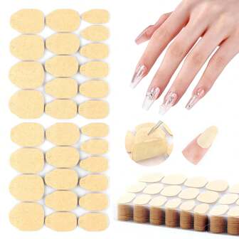 Odorless Waterproof Double-Sided Nail Patches, Transparent Nail Adhesive Sheets, Strong Fixing, Breathable And High-Quality Glue, Used To Press Nail Glue Sheets, Women's Nail Art Supplies