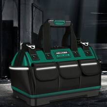 通用五金工具背包，1 件装，重型防水工具包 - 大容量牛津帆布，耐磨收纳整理包，适用于电工，可收纳多种燃烧螺丝、钉子、钻头等工具。 - 彩色 - 查看 8