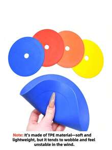 1pc/4pcs 15cm TPE Material Football Training Agility Target, Can Actively Improve Accuracy And Speed, Football Training Accessory, Shooting Practice Equipment, Suitable For Football, Baseball, Field Hockey And Hockey, Random Color - Multicolor - View 7