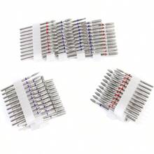 金刚石美甲钻头套装，适用于美甲钻、电动锉刀、专业硬质合金钻头套装，适用于亚克力凝胶美甲，家庭美甲沙龙适用