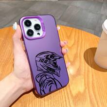Funda de Teléfono Creativa con Patrón de Pista de Motocicleta Fuera de Carretera, Compatible con iPhone 17 16e 16 15 14 13 12 11 Mini Pro Max Air X XR XSMAX 8 7 Plus, Cubierta Trasera Mate a Prueba de Golpes - Mezcla de colores - Ver 1