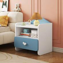 Buró Mesa De Noche Para Niños Con 1 Cajón Recámara 40x30x45 - Rosa - Ver 5