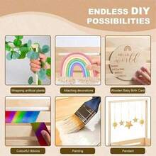 木制婴儿洗礼篮衣柜婴儿必需品收纳篮带提手婴儿储物篮，适用于婴儿洗礼礼物、迎婴礼篮、新生儿男女宝宝欢迎礼篮、孕期礼物、送给新手父母的情人节礼物 - 米色 - 查看 8