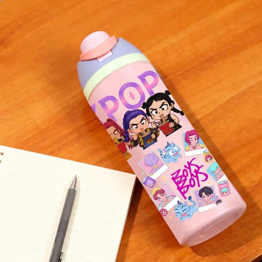 19oz Pop Halloween Hunters Insulated Stainless Steel Sports Water Bottle For Sports, Travel And Daily Use - Hồng - Xem 1