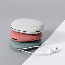 3/1pc Silicone Earphone Cable Organizer, Data Cable Storage Box, Travel Earphone, Key Chain, USB Drive, Data Cable Organizer Case
