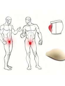 Men's Athletic Supporter, Made Of Polyester Fiber With Foam Padding, Solid Color, Slim Fit Design To Enhance Support For Swimwear, Thongs And Briefs