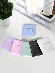 3英寸迷你相册，可容纳32张照片，便携，适用于3英寸迷你相纸，可用作游戏卡册，情人节和新年礼物 - 彩色 - 查看 2