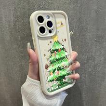 Fundas protectora de teléfono con Decoración Navideña Árbol Creativa regalo de moda minimalista interesante para hombres y mujeres, adecuado para  16/15/15Pro/15ProMax/14/13/12/11/XsMAX,  17,  Max Series,A14/A15/S23 Ultra/A50/A12/A32/A52/A72/A51/A21S/A13/A14/S22 Ultra/S23/A33/A53/S20 FE,Protección completa contra caídas, resistencia a impactos y prevención de rayaduras,diseño creativo y de moda para hombres y mujeres - Bordó - Ver 3