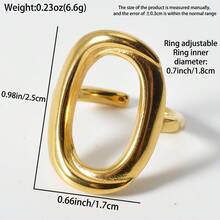 1 Cặp nhẫn quấn rắn mạ vàng 18K, Món quà trang sức đa năng hàng ngày dành cho phụ nữ - Vàng - Xem 3