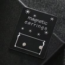 6 Pairs Of Ear Decorations With Silver Inlaid With White Diamonds Of 3/4/5mm. From Daily Elegance To Eye-Catching At Parties, These Multi-Sized Diamond Ear Decorations Are Perfect As Holiday Gifts. - Multicolor - View 11