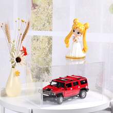 Gablota akrylowa, zmontowany pionowy stojak ekspozycyjny z czarną podstawą, pyłoszczelna gablota ekspozycyjna, odpowiednia do przedmiotów kolekcjonerskich, pamiątek, figurek itp. Pełnowymiarowe pudełko ekspozycyjne na lalki w stylu rękawiczek, materiał akrylowy, pudełko kolekcjonerskie, łatwe w montażu, odporne na zanieczyszczenia, w zestawie rękawiczki, ściereczka do czyszczenia, pudełko akrylowe, instrukcje dotyczące pielęgnacji, instrukcja obsługi