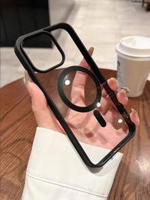 奢华磁吸充电保护壳，兼容 17/16/15/14/13/12/11 Pro/Plus/Max/Air/XS Max/XR/X/Xs/7/8 Plus/7/8，超薄透明亚克力材质。 - 黑色 - 查看 33