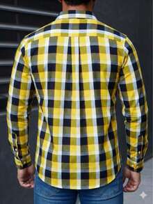 CAMISA ML BASICA REGULAR SLIM FIT - amarillo ganso - Ver 2