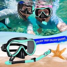 2-In-1 Snorkeling Set: Dry Snorkel Mask & Breathing Tube, Diving Equipment - Multicolor - View 6