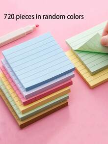 240入組條紋內襯便利貼,隨機色